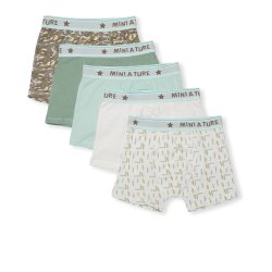 Mini A Ture Yash boxershorts 5-pak Gardenia Creme