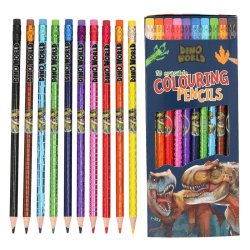 Dino World Farveblyanter m/viskel�der