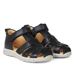 Angulus Sandal Med Velcrolukning Sort