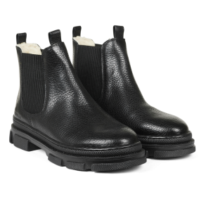 Angulus Chelsea St�vle med Elastik og Uldfoer Black