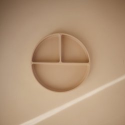 Mushie Silikone Tallerken Shifting Sand