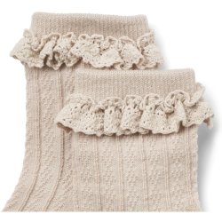 Wheat Sokker Uld 2-pak Lace Nora Dry Rose