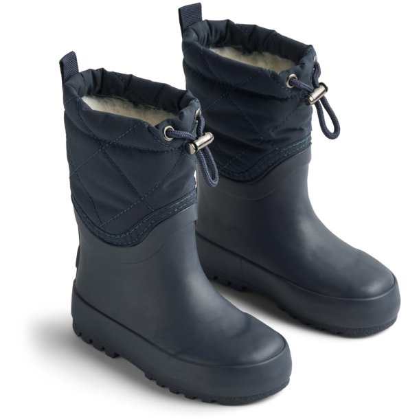 Wheat Termo Gummistvler Snowboot Drizzle Navy