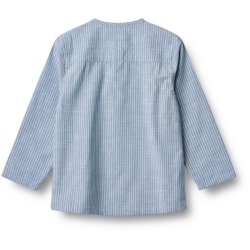 Wheat Skjorte Junior Bjrk Blue Stripe