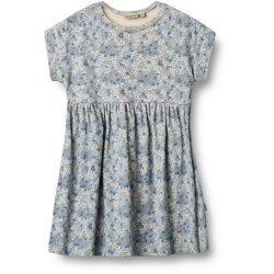 Wheat Kjole SS Jersey Emilie Blue Summer Flowers