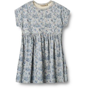 Wheat Kjole SS Jersey Emilie Blue Summer Flowers