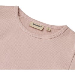 Wheat t-shirt LS Rib Ida Rose Powder