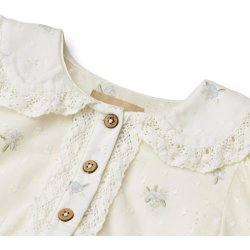 Wheat Kjole SS Baby Adele Blue Flowers