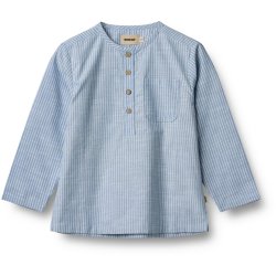 Wheat Skjorte Junior Bjrk Blue Stripe