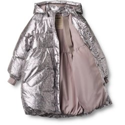 Wheat Vinterjakke Junior Puffer Luna Silver Flower Meadow