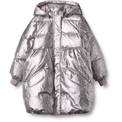 Wheat Vinterjakke Junior Puffer Luna Silver Flower Meadow