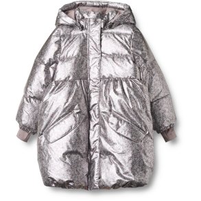 Wheat Vinterjakke Junior Puffer Luna Silver Flower Meadow