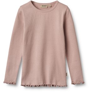 Wheat t-shirt LS Rib Ida Rose Powder
