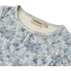 Wheat Body LS Elmine Blue Summer Flowers