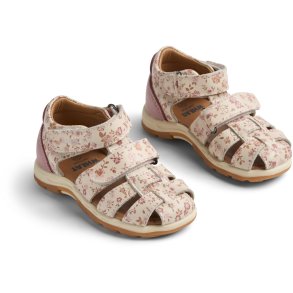 Wheat Sandal Frei Rose Flowers