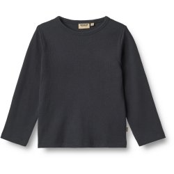 Wheat t-shirt LS Rib Milo Navy