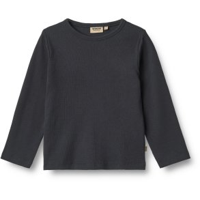 Wheat t-shirt LS Rib Milo Navy