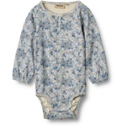 Wheat Body LS Elmine Blue Summer Flowers