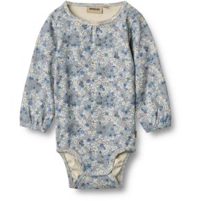Wheat Body LS Elmine Blue Summer Flowers