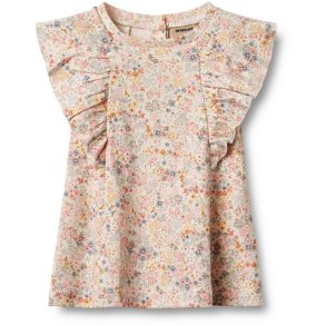 Wheat Kjole SS Baby Ruffle Bright Flowers