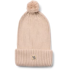 Wheat Strik Hue Beanie Habar  Rose Powder