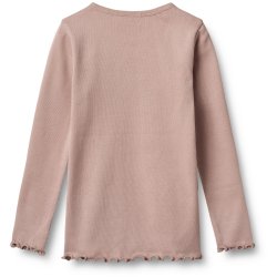 Wheat t-shirt LS Rib Ida Rose Powder
