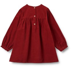 Wheat Kjole LS Junior Elvira Cherry Red