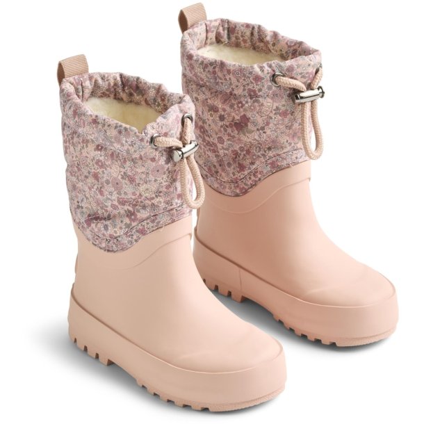 Wheat Termo Gummistvler Snowboot Drizzle Rose Dust Flowers