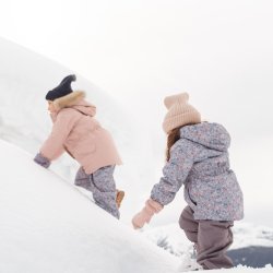 Wheat Strik Hue Beanie Habar  Rose Powder