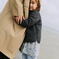 Wheat Kjole SS Jersey Emilie Blue Summer Flowers