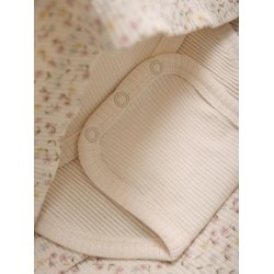 Minymo Kjolebody LS Rib AOP pink Champagne