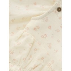 Minymo Kjole SS AOP Eggnog