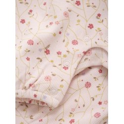 Minymo Sommerdragt SS Rib AOP Pink Dogwood