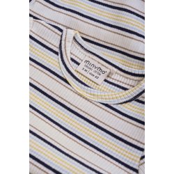 Minymo Body LS AOP Sweat Grey Melange