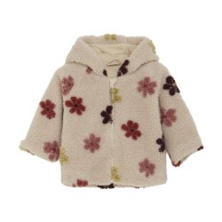 Minymo Jakke Fleece Teddy Sandshell