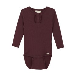Minymo Body LS Rib Tawny Port