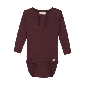 Minymo Body LS Rib Tawny Port