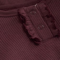 Minymo Body LS Rib Tawny Port
