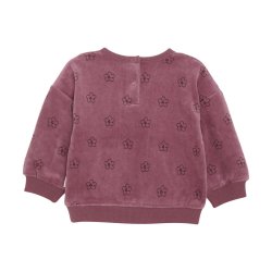 Minymo Sweatshirt LS Velour AOP Rose Deco