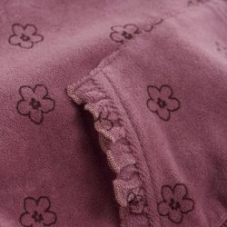 Minymo Sweatshirt LS Velour AOP Rose Deco