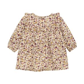 Minymo Kjole LS AOP Eggnog