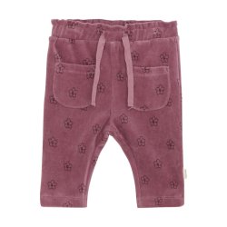 Minymo Sweatpants AOP Velour Deco Rose