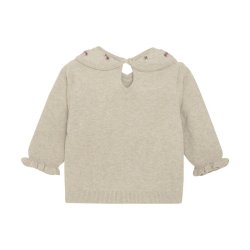 Minymo Bluse LS Strik Pullover Brown Melange 