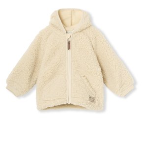 Mini A Ture Fleecejakke Liff Teddyfleece Angora Creme