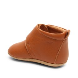 Bisgaard Hjemmesko Velcro "STAR" Cognac