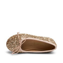 Bisgaard Ballerina Sko Lucy Gold Glitter