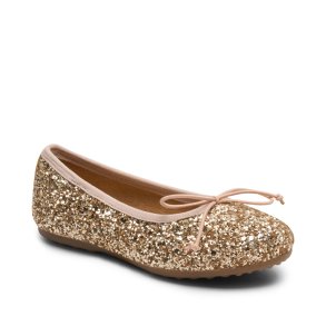 Bisgaard Ballerina Sko Lucy Gold Glitter