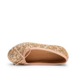 Bisgaard Ballerina Sko Lucy Gold Glitter