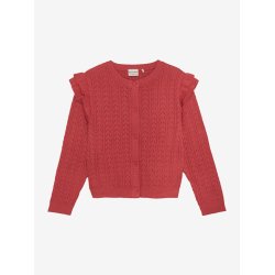 Minymo Cardigan LS Strik Tomato Puree 