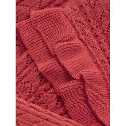 Minymo Cardigan LS Strik Tomato Puree 